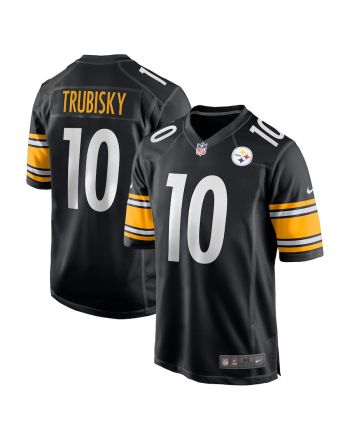 Mitchell Trubisky 10 Pittsburgh Steelers Game Jersey - Black