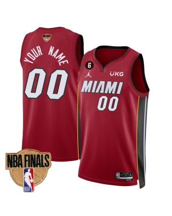 Custom 00 Miami Heat Final Champions 2023 Swingman Jersey - Red