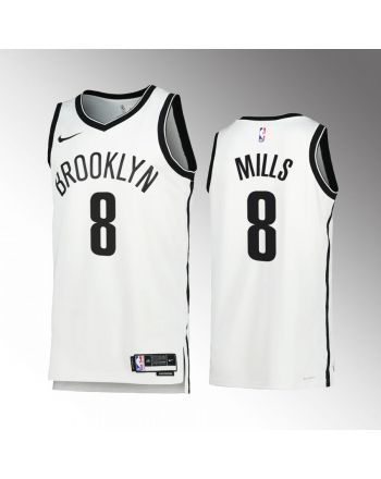 Patty Mills 8 2022-23 Brooklyn Nets White Association Edition Jersey Swingman