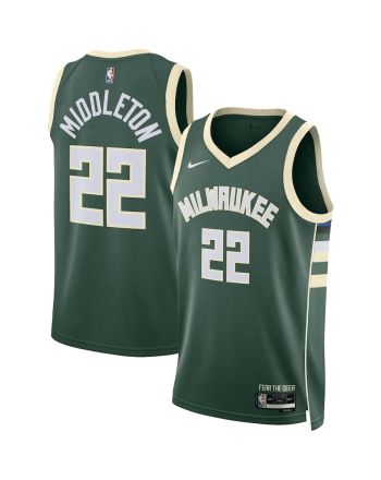 Khris Middleton 22 Milwaukee Bucks Men 2022/23 Swingman Jersey - Icon Edition