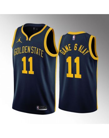 Klay Thompson 11 Game 6 Klay Golden State Warriors Navy Jersey Statement