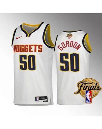 Aaron Gordon 50 Denver Nuggets 2023 NBA Finals Champions Edition Jersey - White