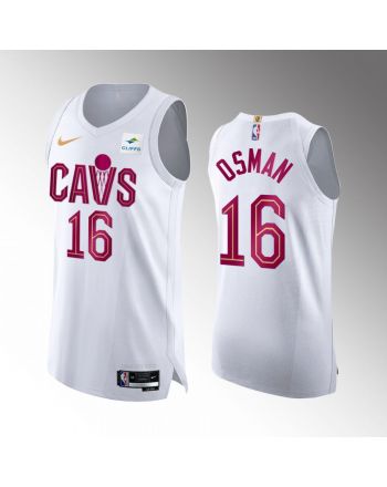 Cleveland Cavaliers Cedi Osman 16 2022-23 Association Edition White Jersey