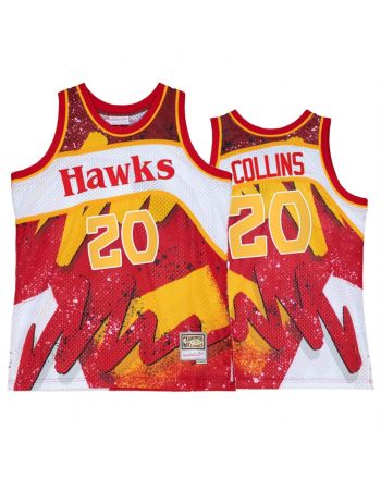 John Collins 20 Atlanta Hawks Hyper Hoop Red Jersey Throwback 80s