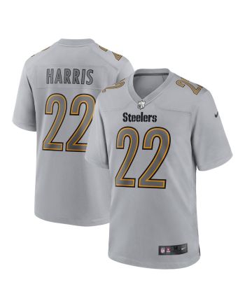 Najee Harris Pittsburgh Steelers Atmosphere Fashion Game Jersey - Gray