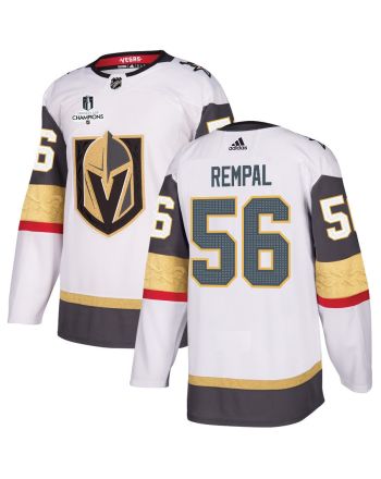 Sheldon Rempal 56 Vegas Golden Knights Stanley Cup 2023 Champions Patch Away Breakaway Men Jersey - White