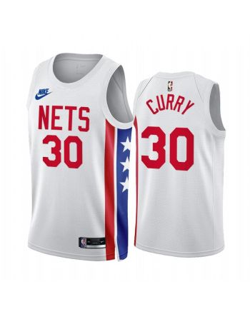 Seth Curry 2022-23 Brooklyn Nets White 30 Classic Edition Jersey - Men Jersey