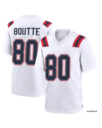 Kayshon Boutte 80 New England Patriots Men Game Jersey - White