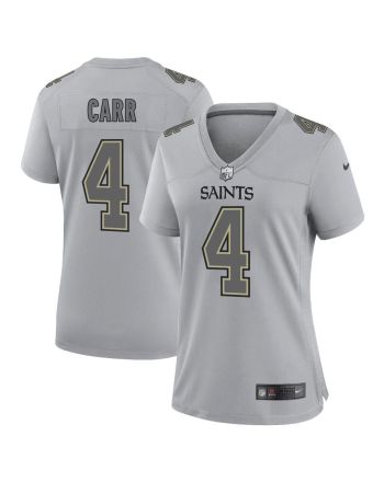 Derek Carr 4 New Orleans Saints Atmosphere Fashion Game Women Jersey - Gray