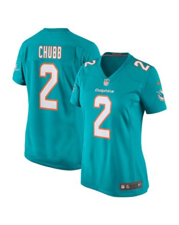 Bradley Chubb 2 Miami Dolphins Women's Game Player Jersey - Aqua