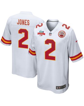 Ronald Jones 2 Kansas City Chiefs Super Bowl LVII Champions 3 Stars Men Game Jersey - White