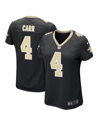 Derek Carr 4 New Orleans Saints Game Women Jersey - Black