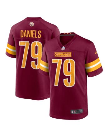 Braeden Daniels 79 Washington Commanders Men Game Jersey - Burgundy