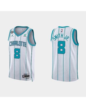 Charlotte Hornets Dennis Smith Jr. 8 2022-23 Association Edition White Men Jersey Swingman