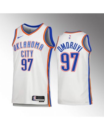 Eugene Omoruyi 97 Oklahoma City Thunder White Jersey 2022-23 Association Edition Swingman