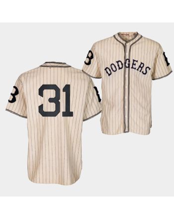 Brooklyn Dodgers Tyler Anderson 1933 Heritage 31 Gold Pinstripe Jersey