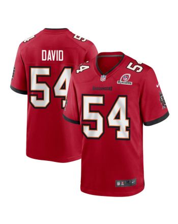 Lavonte David 54 Tampa Bay Buccaneers 2023 Playoffs Patch Game Men Jersey - Red