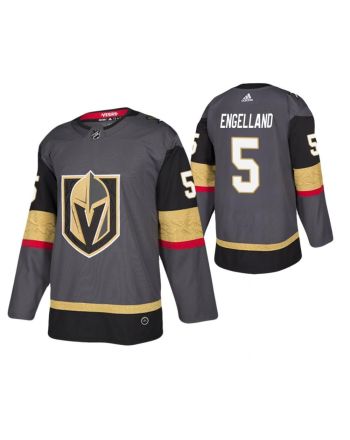 Men Vegas Golden Knights Deryk Engelland 5 Gray Player Jersey Jersey