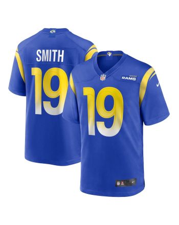 Xavier Smith 19 Los Angeles Rams Game Men Jersey - Royal