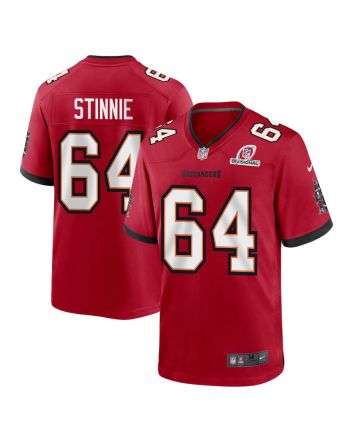 Aaron Stinnie 64 Tampa Bay Buccaneers 2024 Divisional Patch Game Men Jersey - Red