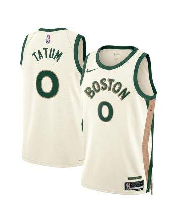 Jayson Tatum 0 Boston Celtics 2023/24 City Edition Swingman Jersey - White