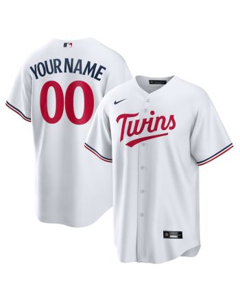 Minnesota Twins Home Custom Men Jersey - White