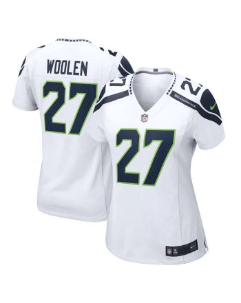 Tariq Woolen 27 Seattle Seahawks Women's Game Player Jersey - White