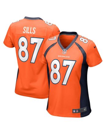 David Sills 87 Denver Broncos Women's Team Game Jersey - Orange