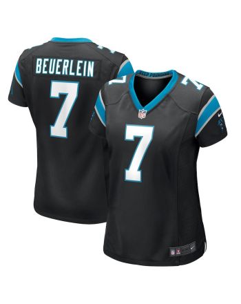 Steve Beuerlein 7 Carolina Panthers Women's Game Jersey - Black