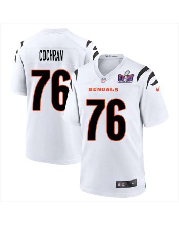 Devin Cochran 76 Cincinnati Bengals Super Bowl LVIII Men Away Limited Jersey - White