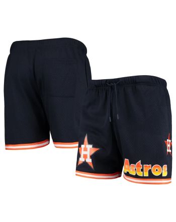 Houston Astros Logo Mesh Shorts - Navy, Men