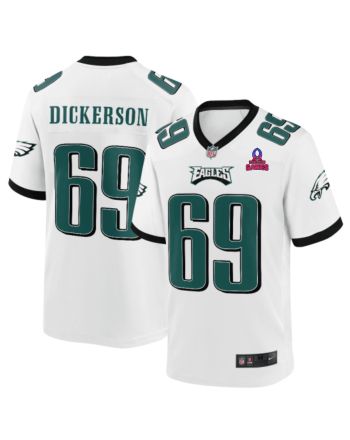 Landon Dickerson 69 Philadelphia Eagles 2024 Pro Bowl Patch Game Men Jersey - White