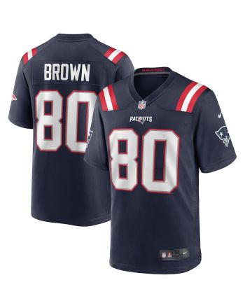 Troy Brown 80 New England Patriots Men Game Retired Jersey - Navy