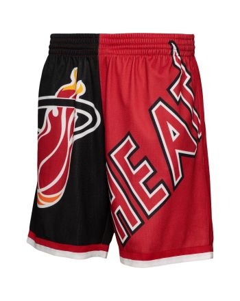 Miami Heat Fashion Shorts By Mitchell & Ness - Black - Mens