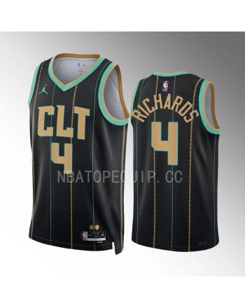 Charlotte Hornets Nick Richards 4 2022-23 City Edition Black Jersey Swingman