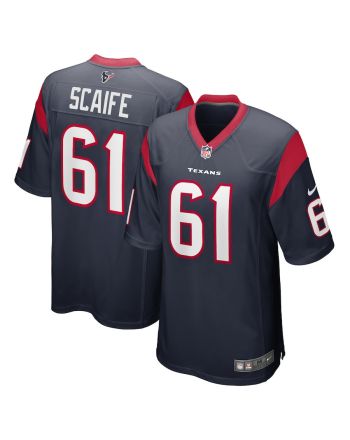 DJ Scaife Jr 61 Houston Texans Men Team Game Jersey - Navy