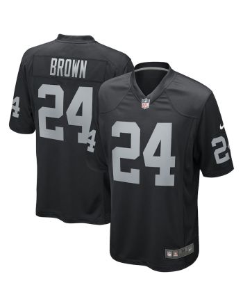 Willie Brown 24 Las Vegas Raiders Men Game Retired Jersey - Black