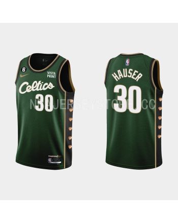 Boston Celtics 30 Sam Hauser 2022-23 City Edition Green Men Jersey