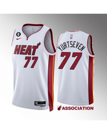 Omer Yurtseven 77 2022-23 Miami Heat White Association Edition Jersey NO.6 Patch