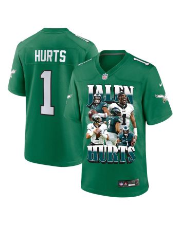 Jalen Hurts 1 Philadelphia Eagles Legacy Men Game Jersey - Kelly Green