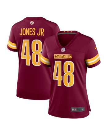 Andre Jones Jr. 48 Washington Commanders Women Team Game Jersey - Burgundy