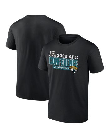 Jacksonville Jaguars 2022 AFC Conference Champions Divide & Conquer T-Shirt - Black