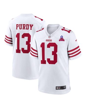 Brock Purdy 13 San Francisco 49ers 2024 Pro Bowl Patch Game Men Jersey - White