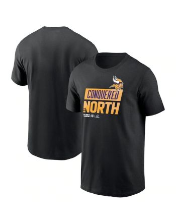 Minnesota Vikings 2022 NFC North Division Champions Locker Room Trophy Collection T-Shirt - Black