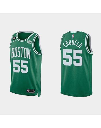 Boston Celtics 55 Bruno Caboclo 2022-23 Icon Edition Kelly Green Men Jersey