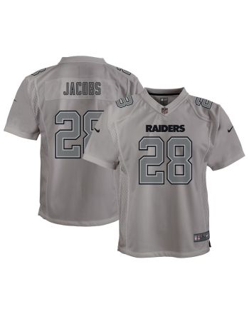 Josh Jacobs Las Vegas Raiders Youth Atmosphere Game Jersey - Gray