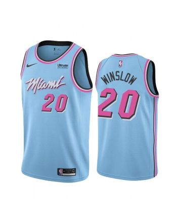 Men's Miami Heat Justise Winslow 20 City Vice Night Jersey