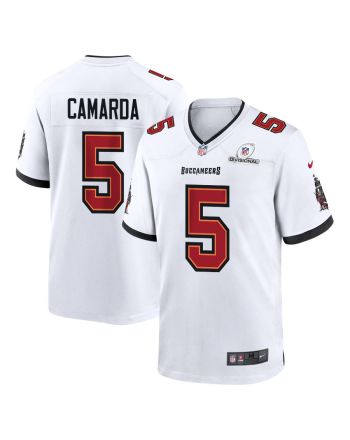 Jake Camarda 5 Tampa Bay Buccaneers 2024 Divisional Patch Game Men Jersey - White