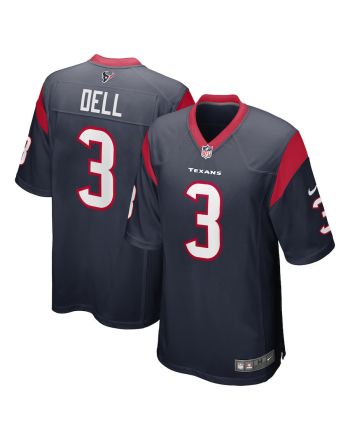 Tank Dell 3 Houston Texans Men Game Jersey - Navy