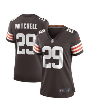 Cameron Mitchell 29 Cleveland Browns Women Team Game Jersey - Brown